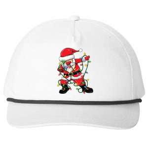 Dabbing Santa Shirts For Boy Girls Christmas Tree Lights Snapback Five-Panel Rope Hat