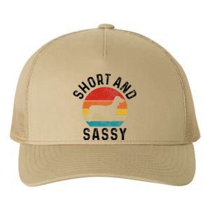 Dachshund Short & Sassy Wiener Dog Doxie Mom Funny Cute Gift Yupoong Adult 5-Panel Trucker Hat