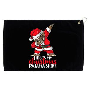 Dabbing Santa Sloth Christmas Pajama Gift Merry Slothmas Meaningful Gift Grommeted Golf Towel