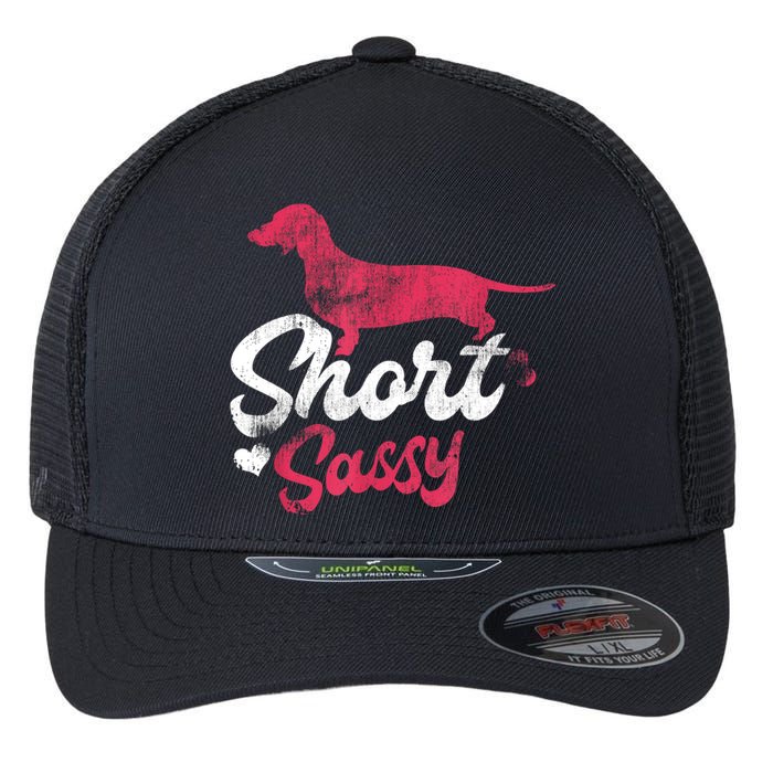 Dachshund Short Sassy Weiner Dog Puppy Pet Flexfit Unipanel Trucker Cap