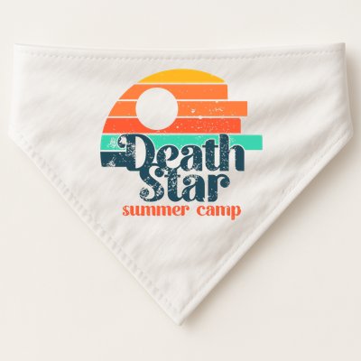 Death Star Summer Camp Funny Summer Vibes USA-Made Doggie Bandana
