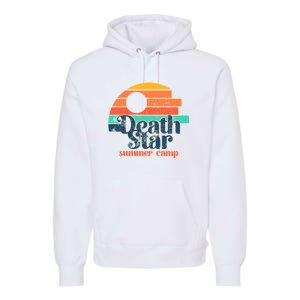 Death Star Summer Camp Funny Summer Vibes Premium Hoodie