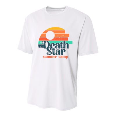 Death Star Summer Camp Funny Summer Vibes Youth Performance Sprint T-Shirt