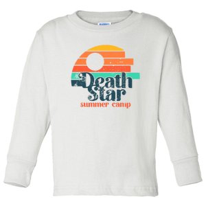 Death Star Summer Camp Funny Summer Vibes Toddler Long Sleeve Shirt