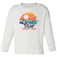 Death Star Summer Camp Funny Summer Vibes Toddler Long Sleeve Shirt