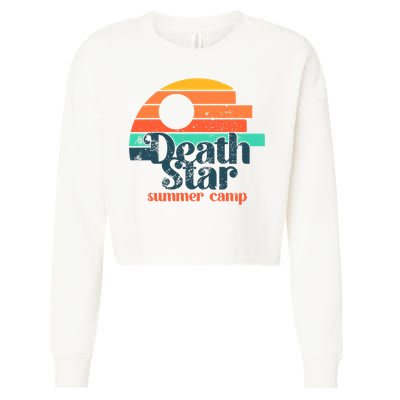 Death Star Summer Camp Funny Summer Vibes Cropped Pullover Crew