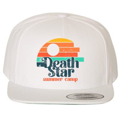 Death Star Summer Camp Funny Summer Vibes Wool Snapback Cap