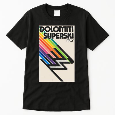 Dolomiti Superski Ski Decal Design Tall T-Shirt
