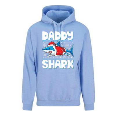 Daddy Sharkmas Shark Santa Hat Christmas Lights Boys Xmas Unisex Surf Hoodie