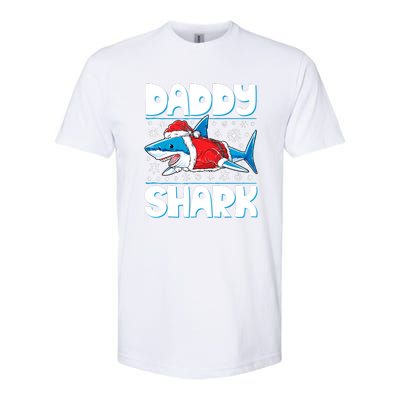 Daddy Sharkmas Shark Santa Hat Christmas Lights Boys Xmas Softstyle® CVC T-Shirt