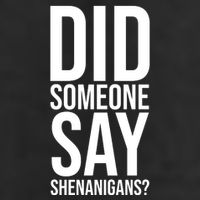 Did Someone Say Shenanigans Funny St Patricks Day Adult Drive Performance Visor