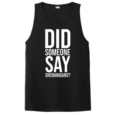 Did Someone Say Shenanigans Funny St Patricks Day PosiCharge Competitor Tank