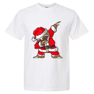 Dabbing Santa Sloth Merry Slothmas Christmas Pajama Funny Gift Garment-Dyed Heavyweight T-Shirt