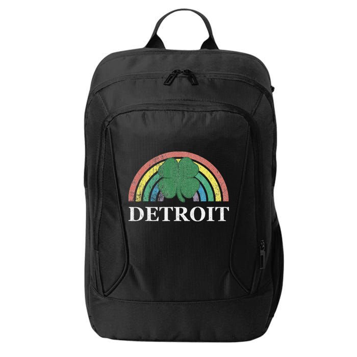 Detroit Shamrock St. Patrick's Day Rainbow Saint Paddy's City Backpack