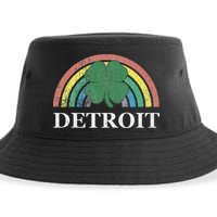 Detroit Shamrock St. Patrick's Day Rainbow Saint Paddy's Sustainable Bucket Hat