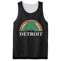 Detroit Shamrock St. Patrick's Day Rainbow Saint Paddy's Mesh Reversible Basketball Jersey Tank