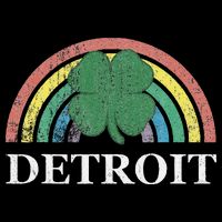 Detroit Shamrock St. Patrick's Day Rainbow Saint Paddy's Mesh Reversible Basketball Jersey Tank