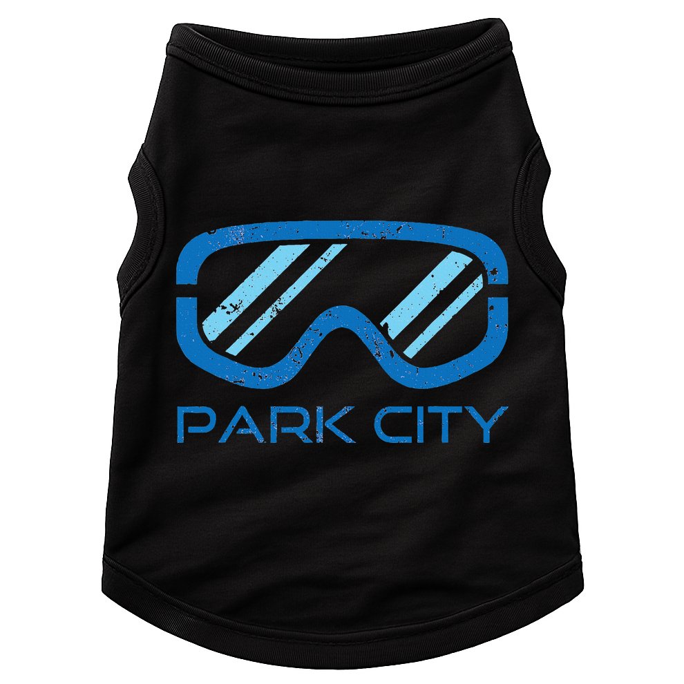 Distressed Ski & Snowboard Goggle Park City Utah Doggie Tank