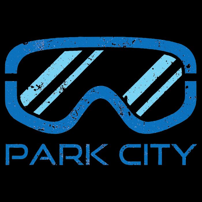 Distressed Ski & Snowboard Goggle Park City Utah Zip Tote Bag