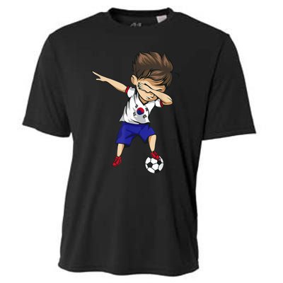 Dabbing Soccer  South Korea Jersey Shirt Korean Football Cooling Performance Crew T-Shirt