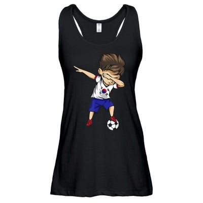 Dabbing Soccer  South Korea Jersey Shirt Korean Football Ladies Essential Flowy Tank