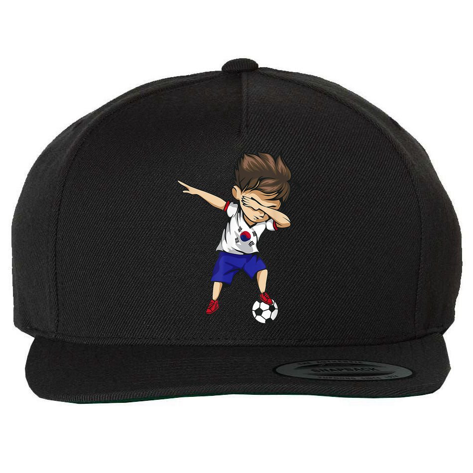 Dabbing Soccer  South Korea Jersey Shirt Korean Football Wool Snapback Cap