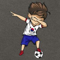 Dabbing Soccer  South Korea Jersey Shirt Korean Football Cotton Canvas Backpack