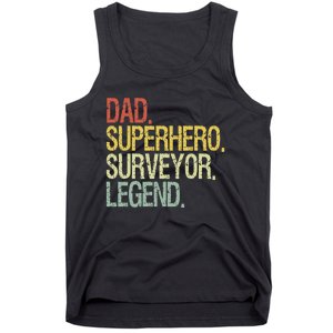 Dad superhero surveyor legend Tank Top