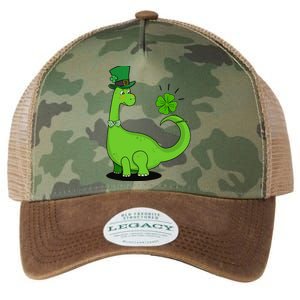 Dinosaur Shamrock St Patrick's Day Legacy Tie Dye Trucker Hat