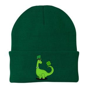 Dinosaur Shamrock St Patrick's Day Knit Cap Winter Beanie