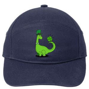 Dinosaur Shamrock St Patrick's Day 7-Panel Snapback Hat