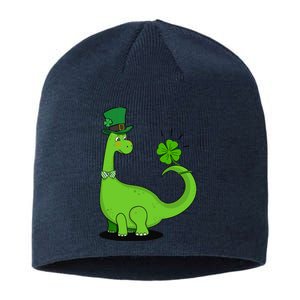 Dinosaur Shamrock St Patrick's Day Sustainable Beanie