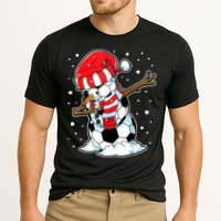 Dabbing Snowman Soccer Ball Christmas Santa Boys Dab Sport Team Cooling Performance Crew T-Shirt
