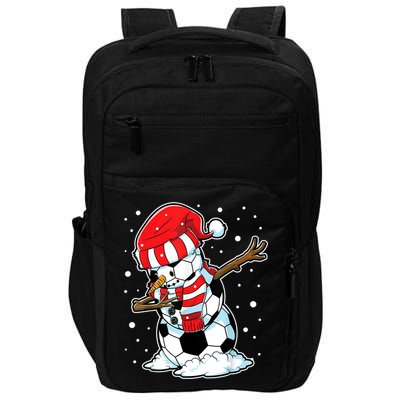Dabbing Snowman Soccer Ball Christmas Santa Boys Dab Sport Team Impact Tech Backpack