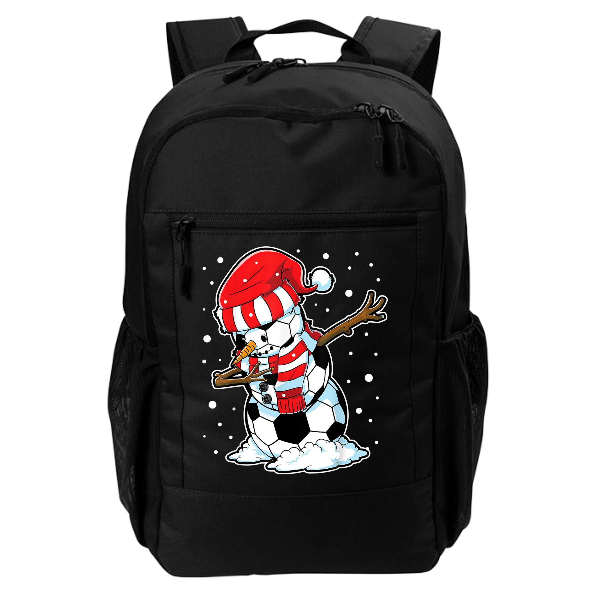Dabbing Snowman Soccer Ball Christmas Santa Boys Dab Sport Team Backpack