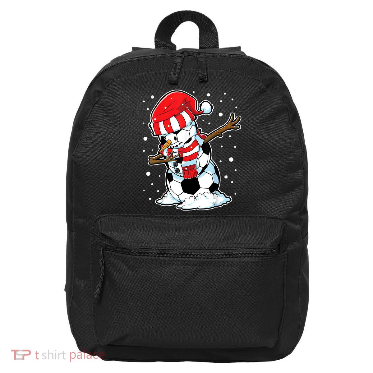 Dabbing Snowman Soccer Ball Christmas Santa Boys Dab Sport Team 16 in Basic Backpack