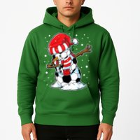 Dabbing Snowman Soccer Ball Christmas Santa Boys Dab Sport Team Hoodie