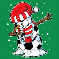Dabbing Snowman Soccer Ball Christmas Santa Boys Dab Sport Team Hoodie