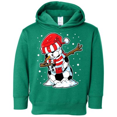 Dabbing Snowman Soccer Ball Christmas Santa Boys Dab Sport Team Toddler Hoodie