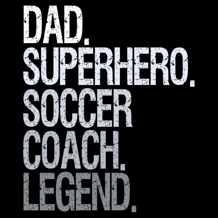 Dad Superhero Soccer Coach Legend Cooling Performance Crew T-Shirt