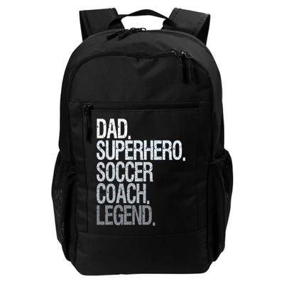 Dad Superhero Soccer Coach Legend Backpack