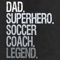 Dad Superhero Soccer Coach Legend Adult Drive Performance Visor