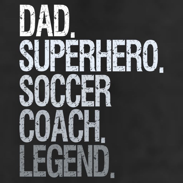 Dad Superhero Soccer Coach Legend Adult Drive Performance Visor