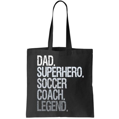 Dad Superhero Soccer Coach Legend Bag