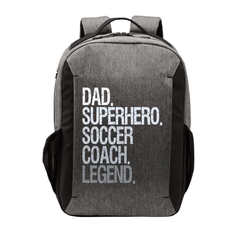 Dad Superhero Soccer Coach Legend Vector Backpack