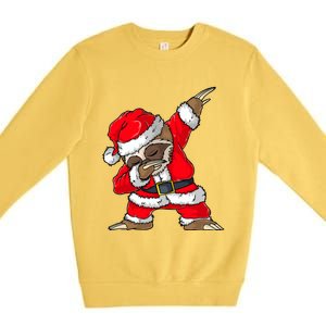 Dabbing Santa Sloth Merry Slothmas Christmas Pajama Premium Crewneck Sweatshirt