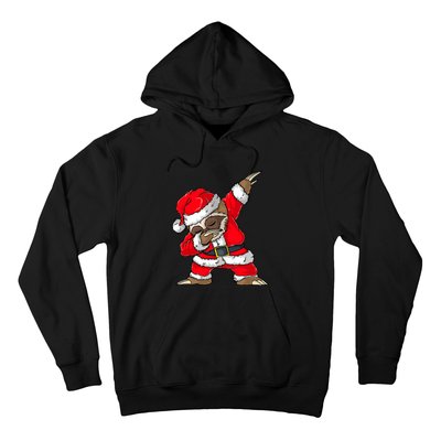 Dabbing Santa Sloth Merry Slothmas Christmas Pajama Hoodie