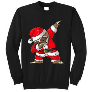 Dabbing Santa Sloth Merry Slothmas Christmas Pajama Sweatshirt