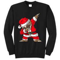 Dabbing Santa Sloth Merry Slothmas Christmas Pajama Sweatshirt