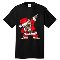 Dabbing Santa Sloth Merry Slothmas Christmas Pajama Tall T-Shirt